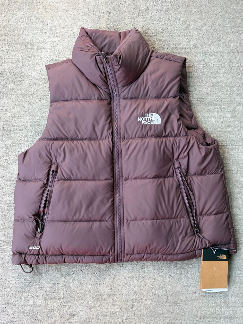 North Face women’s hydrenalite down vest 600 fill down tawny quartz vest NWT MD